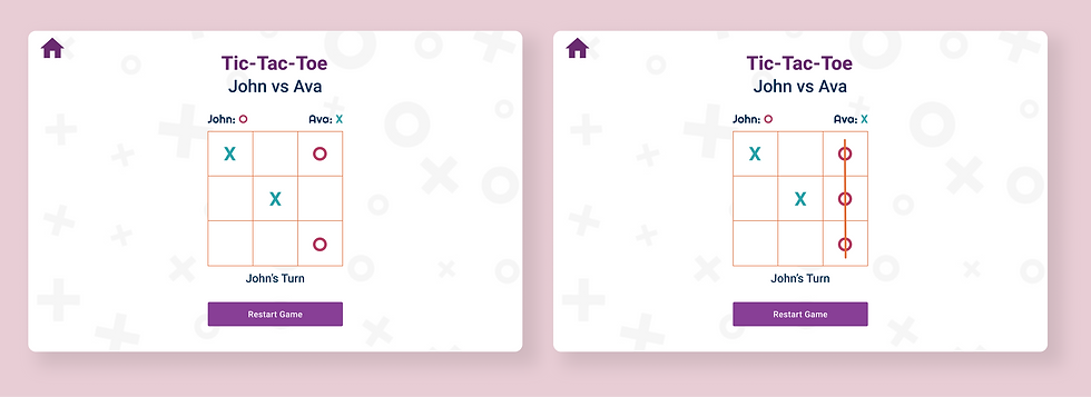 Tic-Tac-Toe mockup two